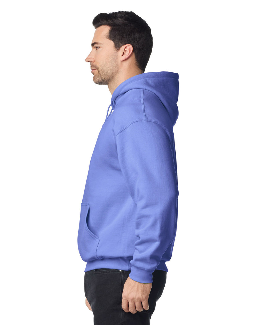 Gildan G185 Heavy Blend Hooded Sweatshirt - Violet - model side