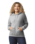 Gildan G185 Heavy Blend Hooded Sweatshirt - Sport Grey - model front