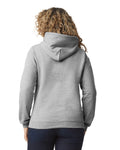 Gildan G185 Heavy Blend Hooded Sweatshirt - Sport Grey - model back