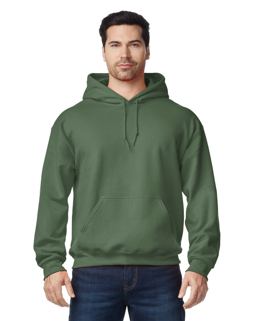 Gildan G185 Heavy Blend Hooded Sweatshirt - Military Green - model front