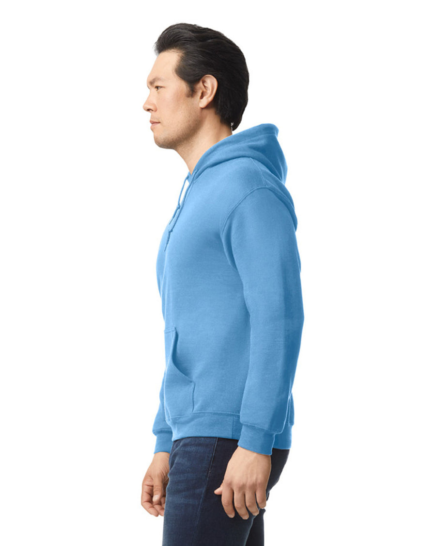 Gildan G185 Heavy Blend Hooded Sweatshirt - Carolina Blue - model side