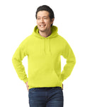 Gildan G185 Heavy Blend Hooded Sweatshirt - Safety Green - model front