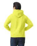 Gildan G185 Heavy Blend Hooded Sweatshirt - Safety Green - model back