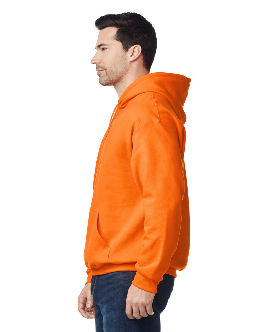 Gildan G185 Heavy Blend Hooded Sweatshirt - Orange - model side