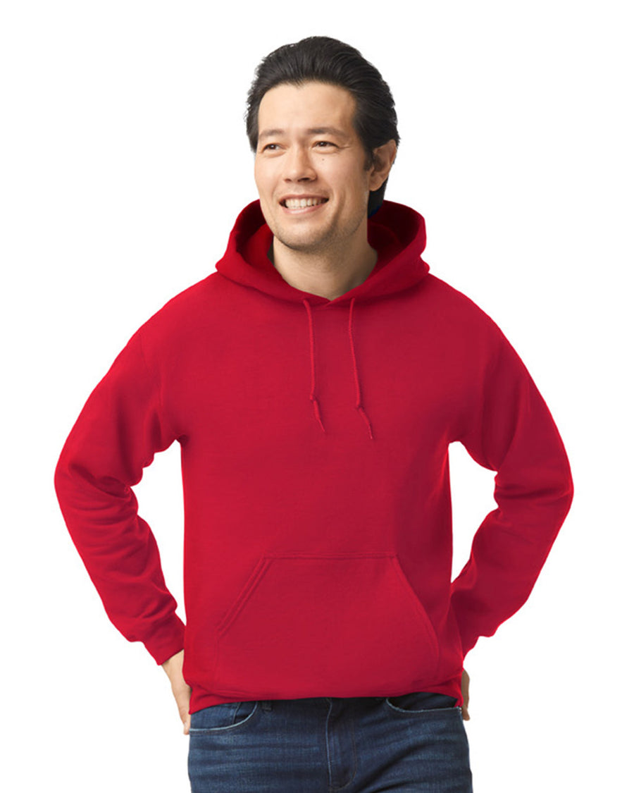 Gildan G185 Heavy Blend Hooded Sweatshirt - Cherry Red - model front