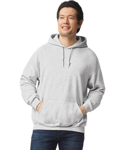 Gildan G185 Heavy Blend Hooded Sweatshirt - Ash - model front