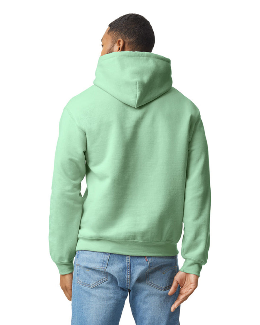 Gildan G185 Heavy Blend Hooded Sweatshirt - Mint Green - model back
