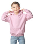 Gildan 18500B Youth Heavy Blend Hooded Sweatshirt - Light Pink - model front