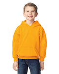Gildan 18500B Youth Heavy Blend Hooded Sweatshirt - Gold - model front