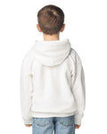 Gildan 18500B Youth Heavy Blend Hooded Sweatshirt - White - model back