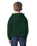 Gildan 18500B Youth Heavy Blend Hooded Sweatshirt - Forest - model back
