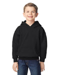Gildan 18500B Youth Heavy Blend Hooded Sweatshirt - Black - model front