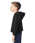 Gildan 18500B Youth Heavy Blend Hooded Sweatshirt - Black - model side