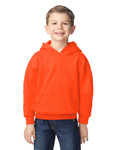 Gildan 18500B Youth Heavy Blend Hooded Sweatshirt - Orange - model front