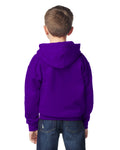 Gildan 18500B Youth Heavy Blend Hooded Sweatshirt - Purple - model back