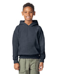 Gildan 18500B Youth Heavy Blend Hooded Sweatshirt - Dark Heather - model front