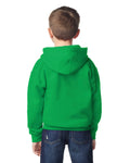 Gildan 18500B Youth Heavy Blend Hooded Sweatshirt - Irish Green - model back