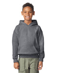 Gildan 18500B Youth Heavy Blend Hooded Sweatshirt - Graphite Heather - model front