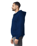 Gildan G186 Heavy Blend Full-Zip Hooded Sweatshirt - Navy - model side