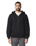Gildan G186 Heavy Blend Full-Zip Hooded Sweatshirt - Black - model front