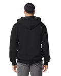 Gildan G186 Heavy Blend Full-Zip Hooded Sweatshirt - Black - model back