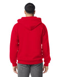 Gildan G186 Heavy Blend Full-Zip Hooded Sweatshirt - Red - model back