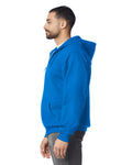 Gildan G186 Heavy Blend Full-Zip Hooded Sweatshirt - Royal - model side