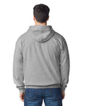 Gildan G186 Heavy Blend Full-Zip Hooded Sweatshirt - Sport Grey - model back