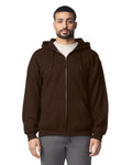 Gildan G186 Heavy Blend Full-Zip Hooded Sweatshirt - Dark Chocolate - model front
