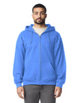 Gildan G186 Heavy Blend Full-Zip Hooded Sweatshirt - Carolina Blue - model front