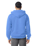Gildan G186 Heavy Blend Full-Zip Hooded Sweatshirt - Carolina Blue - model back