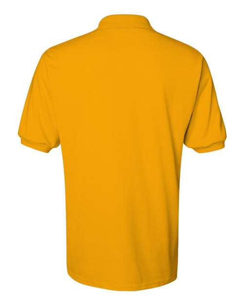 Jerzees 437MSR Men's SpotShield 50/50 Polo - Gold - back
