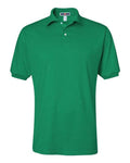 Jerzees 437MSR Men's SpotShield 50/50 Polo - Kelly - front