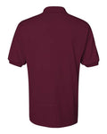 Jerzees 437MSR Men's SpotShield 50/50 Polo - Maroon - back