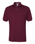 Jerzees 437MSR Men's SpotShield 50/50 Polo - Maroon - front