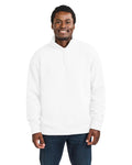 Gildan 18810 Unisex Heavy Blend Quarter-Zip Sweatshirt - White - model front
