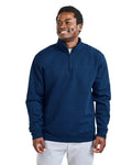 Gildan 18810 Unisex Heavy Blend Quarter-Zip Sweatshirt - Navy - model front