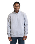 Gildan 18810 Unisex Heavy Blend Quarter-Zip Sweatshirt - Sport Grey - model front