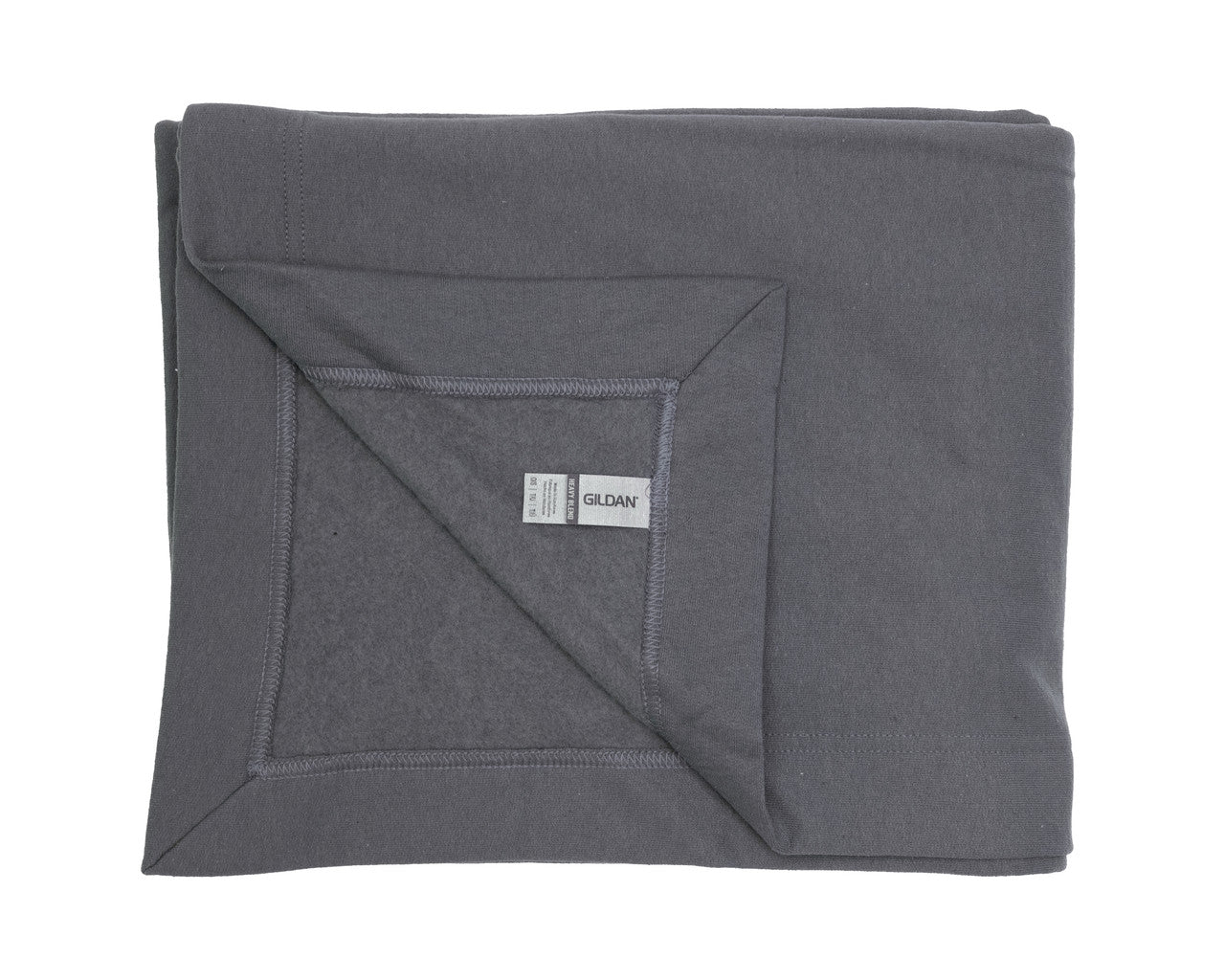 Gildan 18900 Heavy Blend Fleece Stadium Blanket - Charcoal - model front