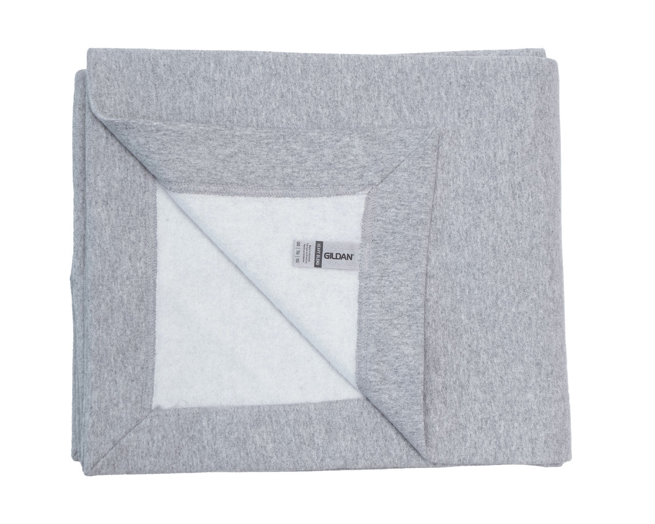 Gildan 18900 Heavy Blend Fleece Stadium Blanket - Sport Grey - model front