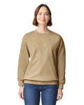 Gildan 19000 Unisex Hammer Maxweight Crewneck Sweatshirt - Tan - model front