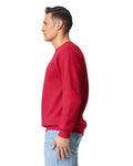 Gildan 19000 Unisex Hammer Maxweight Crewneck Sweatshirt - Cherry Red - model side