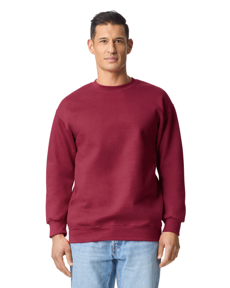 Gildan 19000 Unisex Hammer Maxweight Crewneck Sweatshirt - Garnet - model front