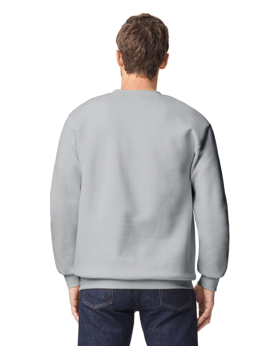 Gildan 19000 Unisex Hammer Maxweight Crewneck Sweatshirt - Gravel - model back