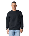 Gildan 19000 Unisex Hammer Maxweight Crewneck Sweatshirt - Pitch Black - model front