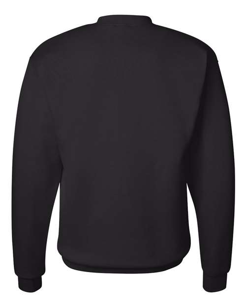 Hanes P160 EcoSmart Crewneck Sweatshirt - Black - back