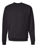 Hanes P160 EcoSmart Crewneck Sweatshirt - Black - flat front