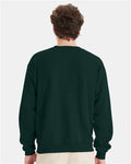 Hanes P160 EcoSmart Crewneck Sweatshirt - Deep Forest - model back