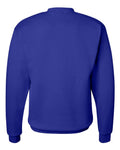 Hanes P160 EcoSmart Crewneck Sweatshirt - Deep Royal - back