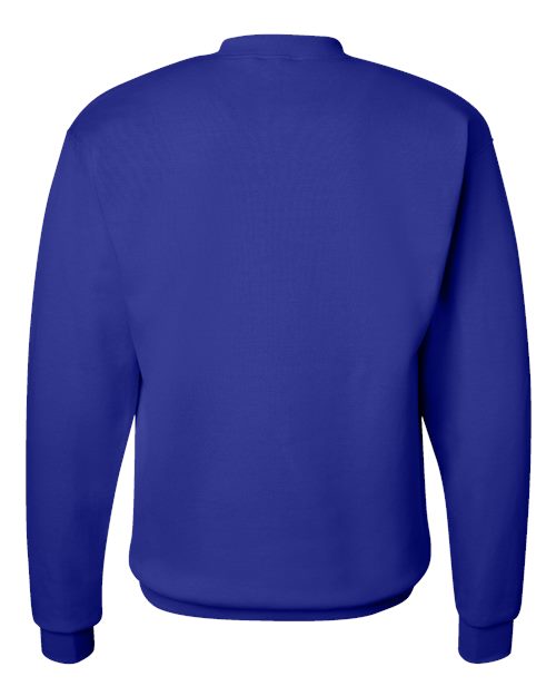 Hanes P160 EcoSmart Crewneck Sweatshirt - Deep Royal - back
